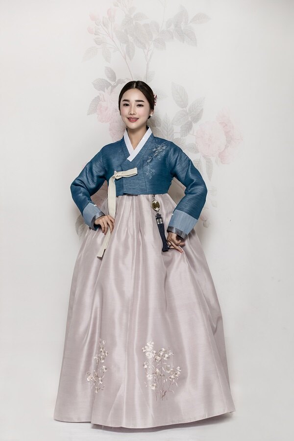 쪽빛 저고리 혼주한복
