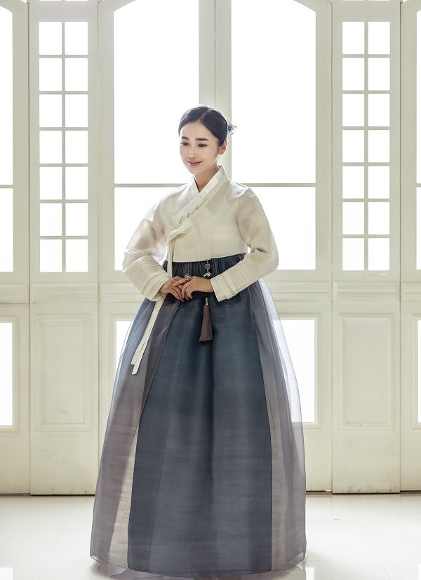 먹빛 치마 혼주한복
