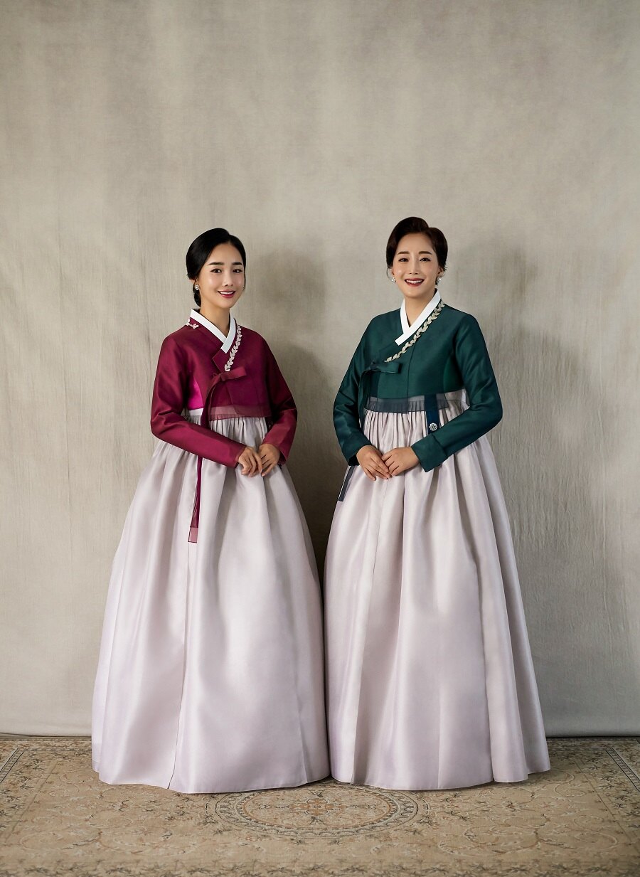 자주 초록 커플한복 22AW-15